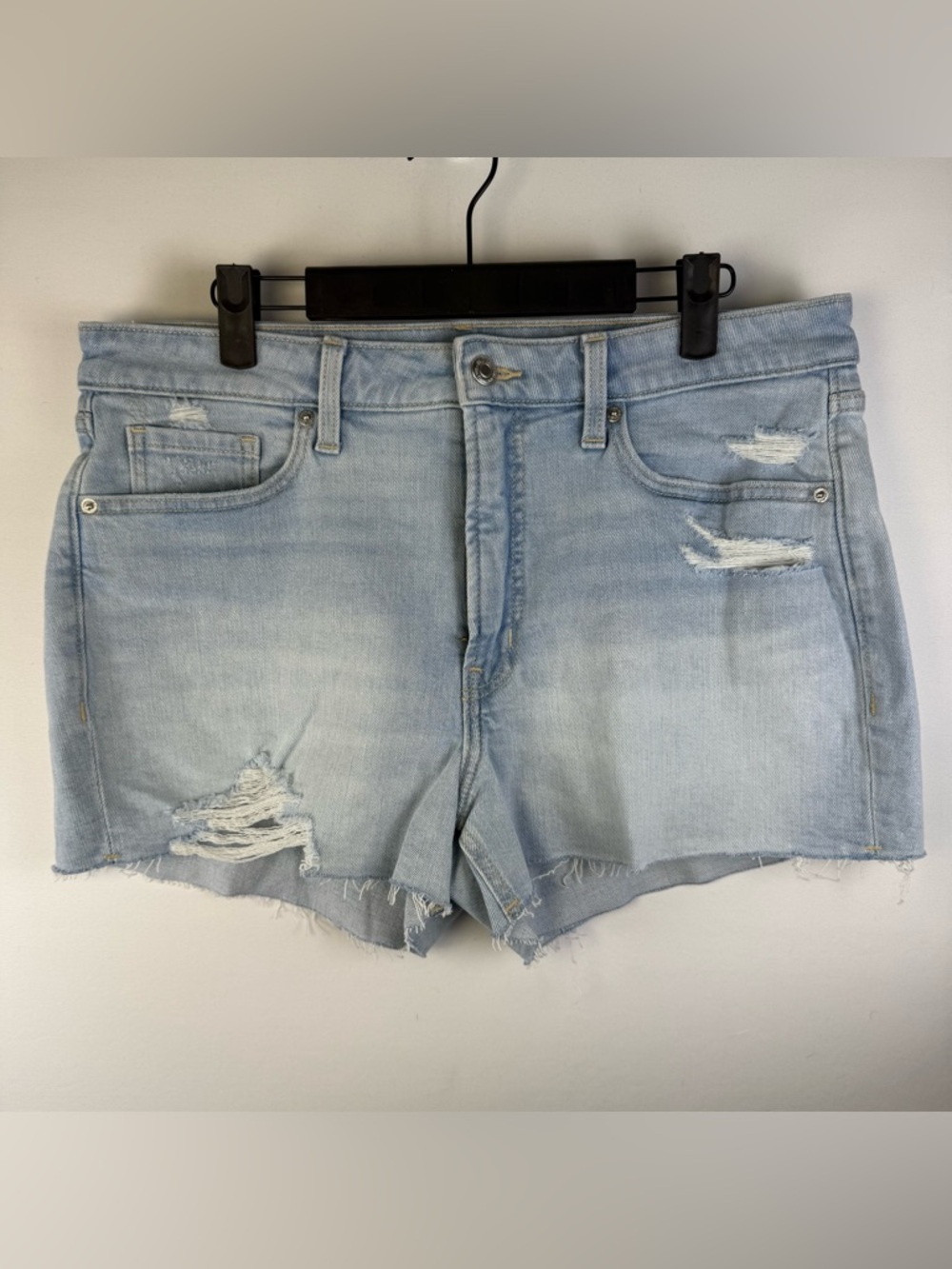 Old Navy Women’s High-Rise OG Straight Secret-Smooth Pockets Jean Shorts, 12